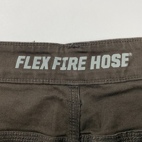 Duluth Trading Co Flex Fire Hose Pants Mens 46 x 32 Actual 44 x 30.5 Brown - Picture 6 of 12
